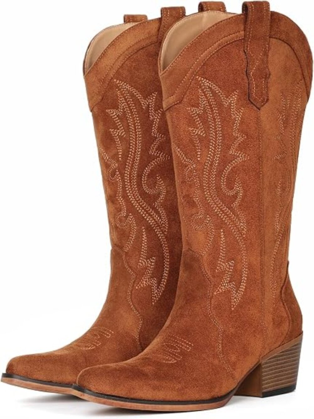 cowboy Boots For Women Western Cowgirl Boots Mid Calf Snip Toe